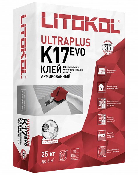 Купить ULTRAPLUS K17 (С1T) - клеевая смесь (26kg bag) в Нижнем Новгороде