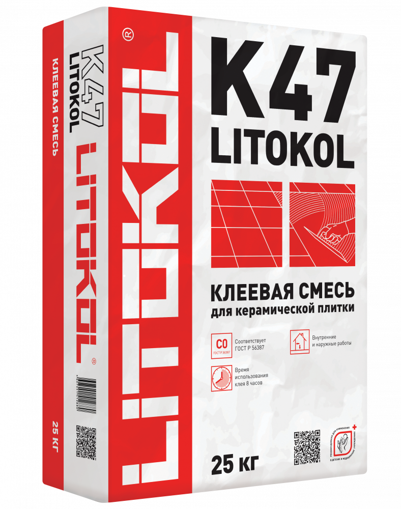 Купить LitoKol K47 серый-клеевая смесь 25kg bag в Нижнем Новгороде #2
