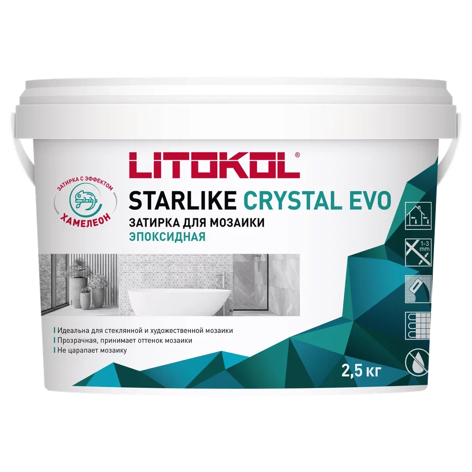Купить STARLIKE EVO S.700 CRYSTAL затир.смесь (2,5 kg bucket) в Нижнем Новгороде