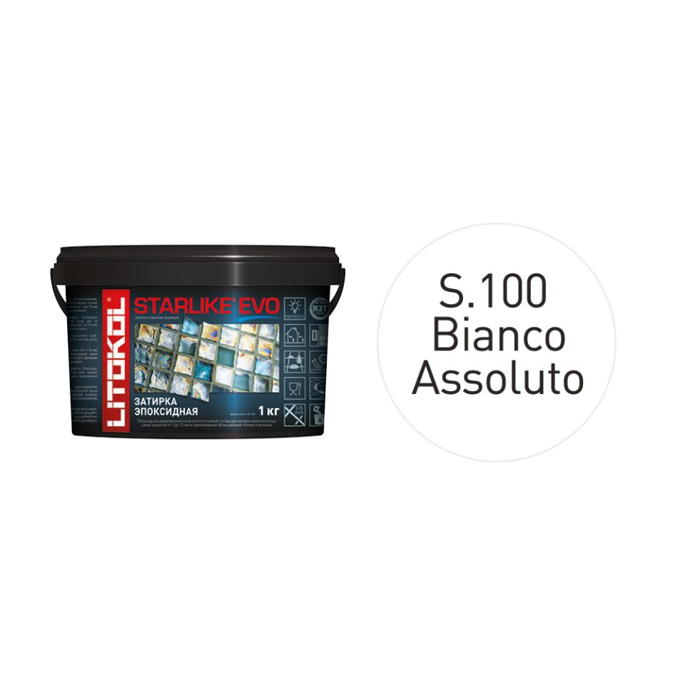 Купить STARLIKE EVO S.100 BIANCO ASSOLUTO затир.смесь (1kg bucket) в Нижнем Новгороде #2