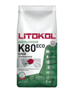 Купить LITOFLEX K80 ECO серый-клеевая смесь 5kg bag в Нижнем Новгороде