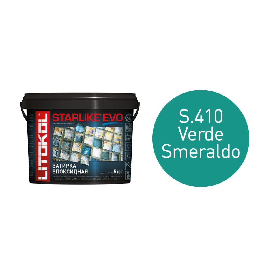 Купить STARLIKE EVO S.410 VERDE SMERALDO затир.смесь (5kg bucket) в Нижнем Новгороде