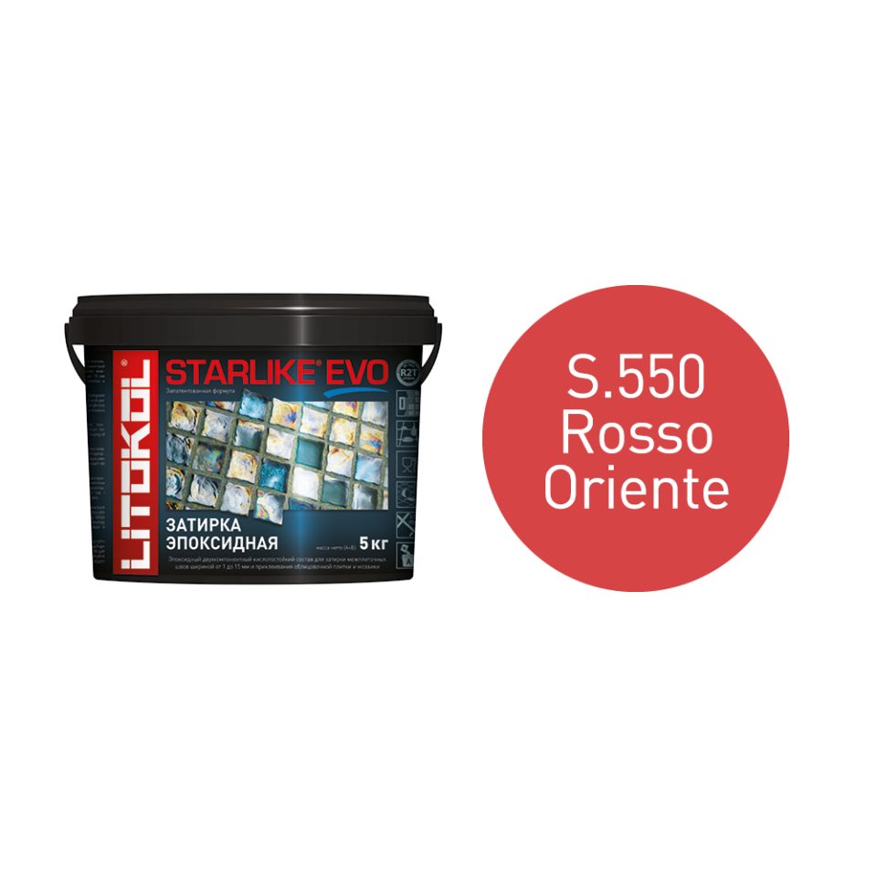Купить STARLIKE EVO S.550 ROSSO ORIENTE затир.смесь (5kg bucket) в Нижнем Новгороде