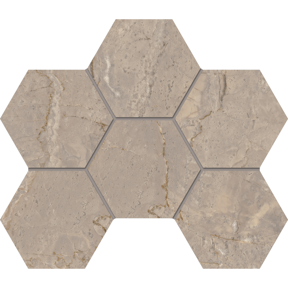 Купить Мозаика BR02 Гексагон 25x28,5x9 полир. в Нижнем Новгороде