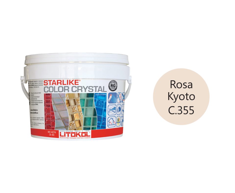 Купить LITOCHROM Starlike C.355 СOLORCRYSTAL RosaKyoto 2,5kg bucket в Нижнем Новгороде