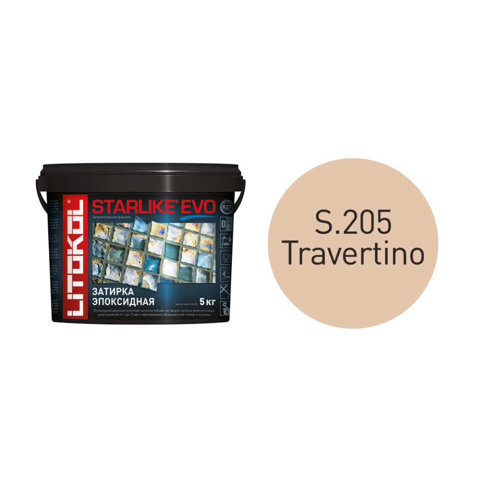 Купить STARLIKE EVO S.205 TRAVERTINO затир.смесь (5kg bucket) в Нижнем Новгороде #2