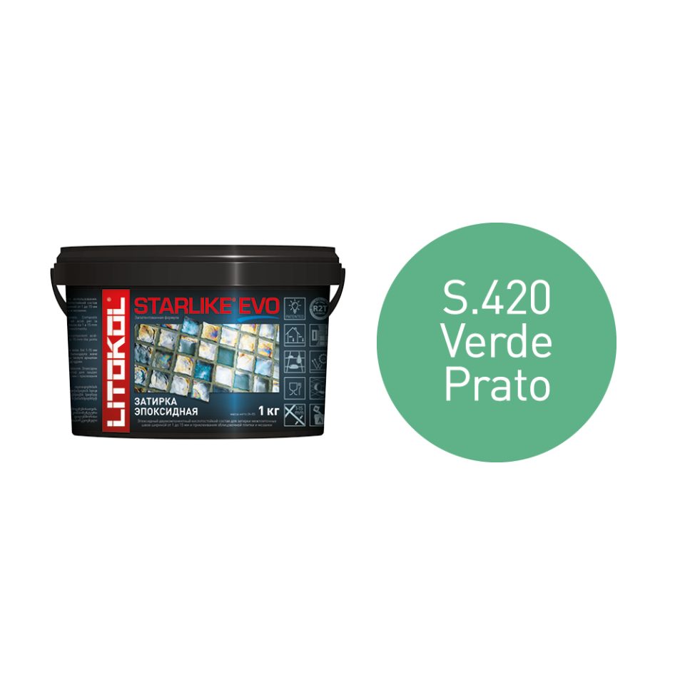 Купить STARLIKE EVO S.420 VERDE PRATO затир.смесь (1kg bucket) в Нижнем Новгороде