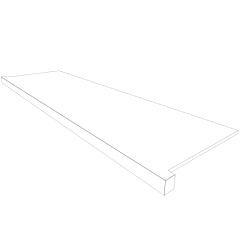 Купить Подоконник фронтальный NL00 33х160 непол. с боковыми выступами в Нижнем Новгороде #2