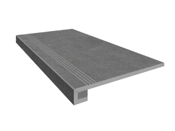 Купить Комплект (Ступень LN01 (33x120) непол. (прямоугол. бортик) с насечками + Подступенок (14,5x120)) в Екатеринбурге