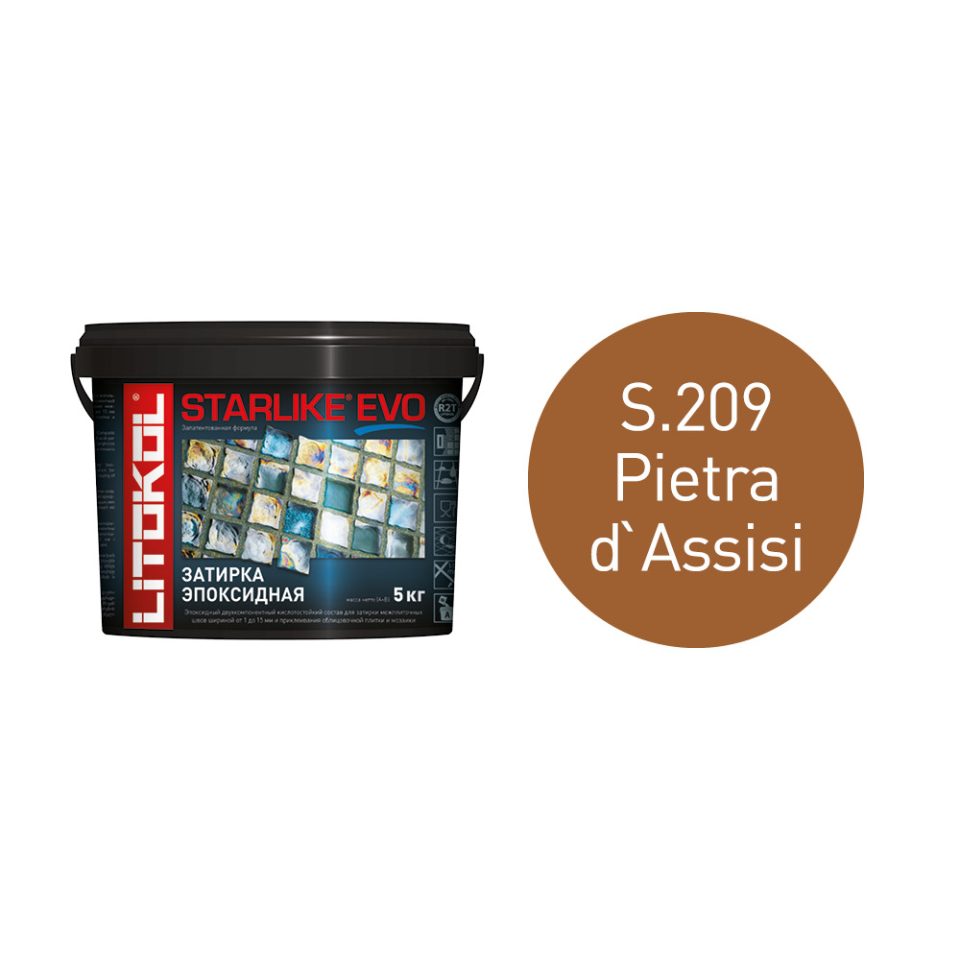 Купить STARLIKE EVO S.209 PIETRA D`ASSISI эпоксидный состав 5kg bucket в Нижнем Новгороде #2