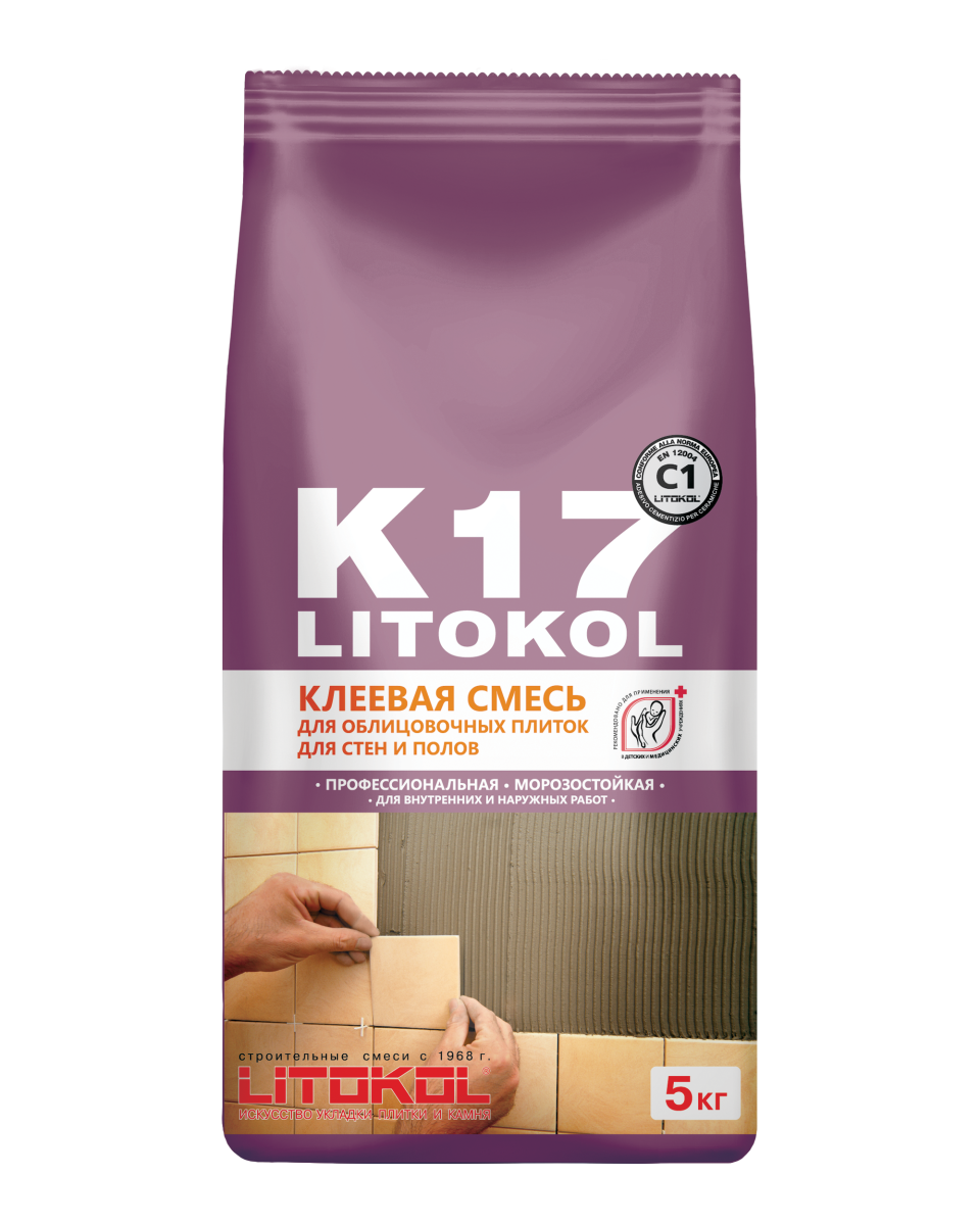 Купить LitoKol K17-клеевая смесь 5kg Al.bag в Нижнем Новгороде