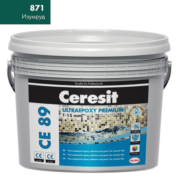 Купить Эпоксидная затирка Ceresit CE 89 2,5kg E.Green 871 в Уфе-1