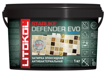 Купить STARLIKE Defender EVO S.320 AZZURRO CARAIBI  эпоксидный состав  1,0 kg bucket в Самаре