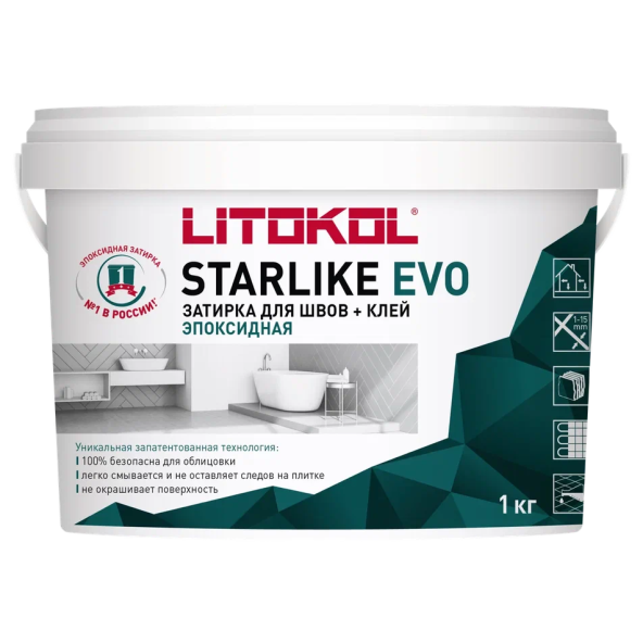 Купить STARLIKE EVO S.700 CRYSTAL затир.смесь (1kg bucket) в Новосибирске-1