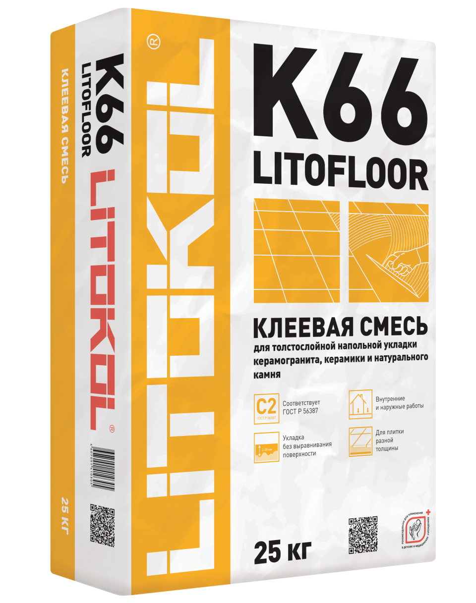 Купить LitoFloor K66-клеевая смесь 25kg bag в Нижнем Новгороде #2