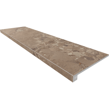 Купить Комплект (Ступень OM03 (33x120x9) непол. (прямоугол. бортик) без насечек + Подступенок (14,5x120x9)) в Нижнем Новгороде
