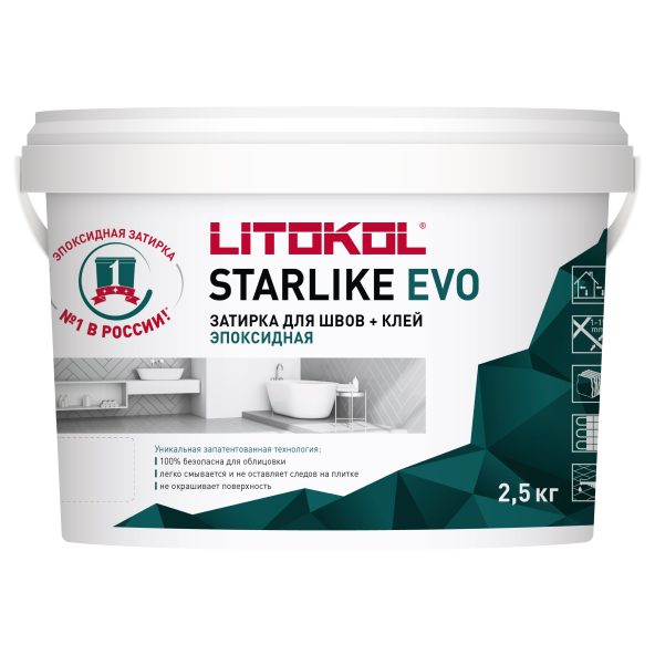 Купить STARLIKE EVO S.210 GREIGE затир.смесь (2,5kg bucket) в Самаре-1