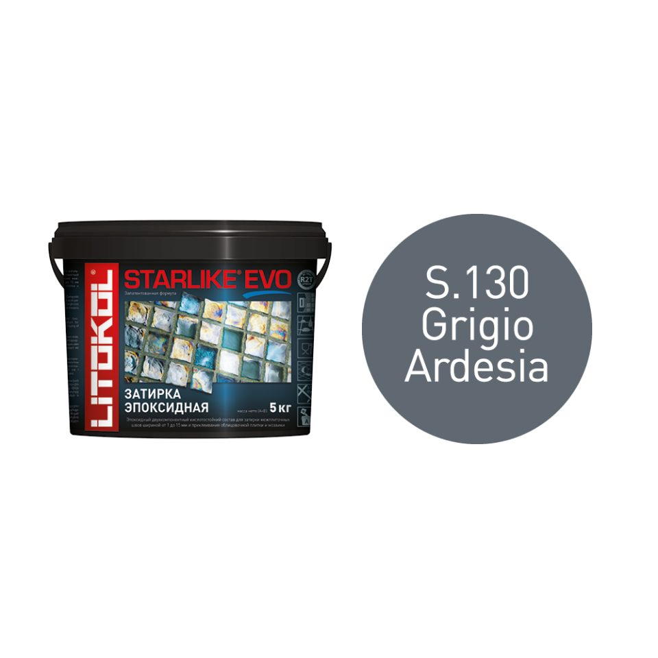 Купить STARLIKE EVO S.130 GRIGIO ARDESIA затир.смесь (5kg bucket) в Нижнем Новгороде #2