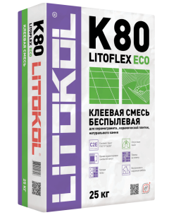 Купить LitoFlex К80 ECO- беспылевая клеевая смесь 25kg bag в Нижнем Новгороде #2