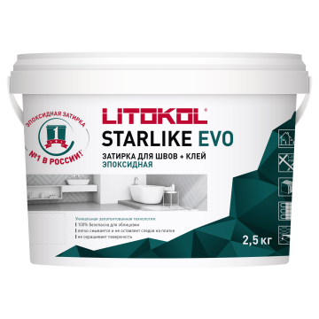 Купить STARLIKE EVO S.102 Bianco Ghiaccio (белый) затир.смесь (1kg bucket) в Москве
