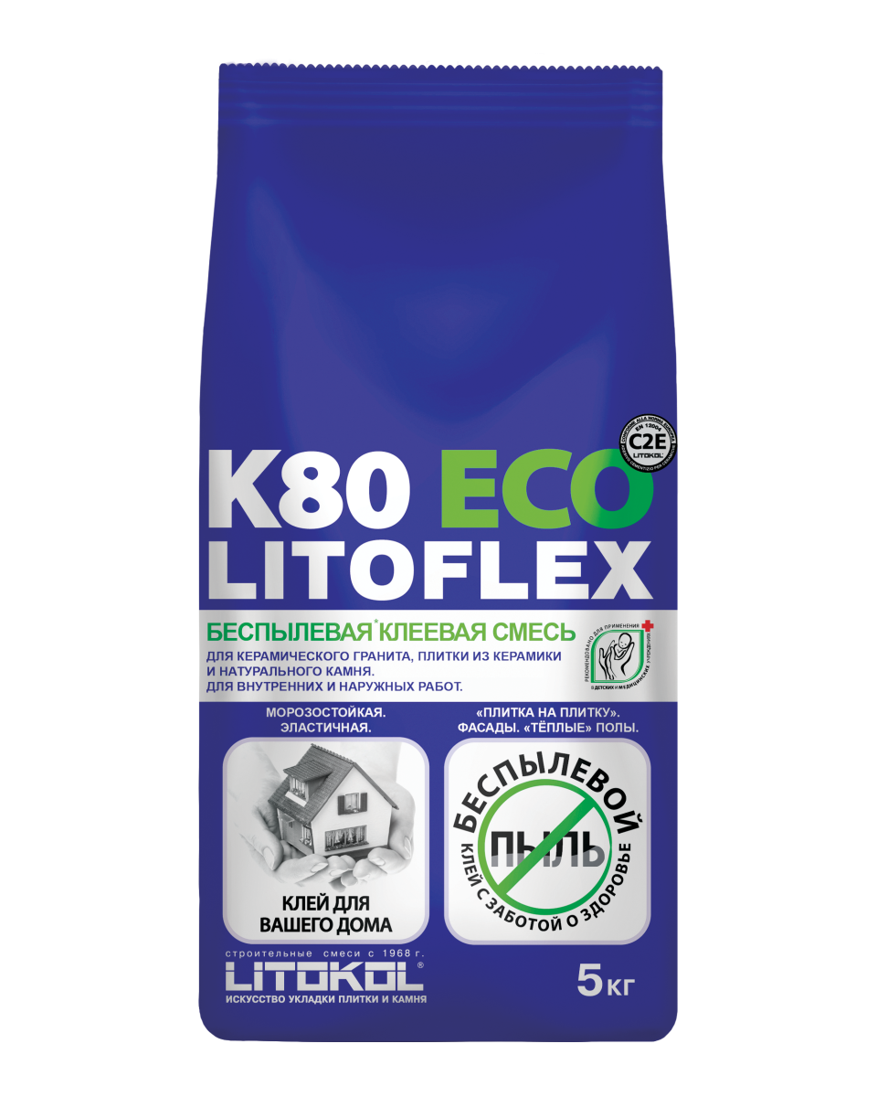 Купить LITOFLEX K80 ECO серый-клеевая смесь 5kg bag в Нижнем Новгороде #2