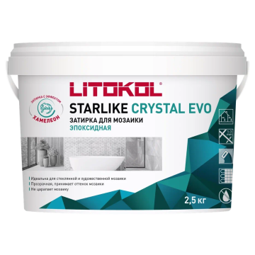 Купить STARLIKE EVO S.100 BIANCO ASSOLUTO эпоксидный состав для укладки и затирки мозаики и керамической плитки (2,0kg bucket) в Москве