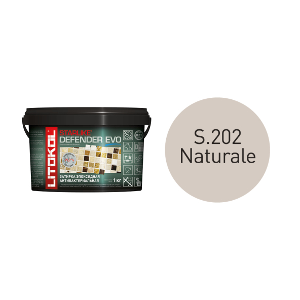 Купить STARLIKE Defender EVO S.202 NATURALE антибакт.затир.смесь 2kg bucket в Самаре-1