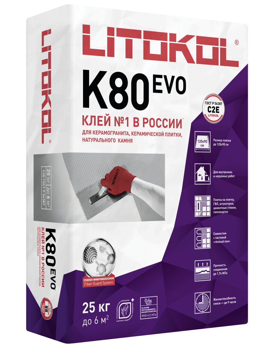Купить LitoFlex K80-клеевая смесь (25kg bag) в Нижнем Новгороде